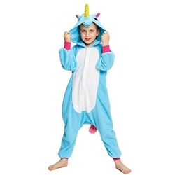 Costume da band di animali Pigiama Kigurumi Costume di fantasia Costume tutina Fantasia animale Unicorno Pony Caldo Costume Divertente Comodo Bambini Unisex Ragazzi e Ragazze Natale Halloween