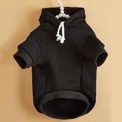 Cane Gatto Felpa con cappuccio Sport e Outdoor Casual Inverno Caldo Traspirante Morbido Lavabile Confortevole All'aperto Casual Quotidiano Abbigliamento per Cani for Bichon Frisé Volpino di Pomerania