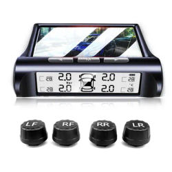 Allarme pressione pneumatici per Auto a energia solare Display digitale Auto Smart TPMS sistema di