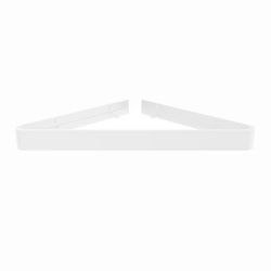 Randolph Morris Flat Metal Corner Shower Shelf White RM45089-WH