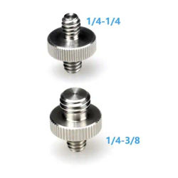 Vis à double tête 1/4 "mâle vers 1/4" ou 3/8 "adaptateur fileté mâle 1/4 vers 3/8" adaptateur mâle