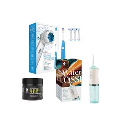 Plus Size Women's Complete Dental Care Power Pack - Electric Toothbrush, Water Flosser & Whitening Powder by Pursonic in O