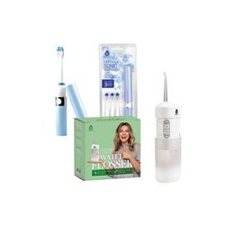 Plus Size Women's Compact Travel Oral Care Bundle: Portable Usb Rechargeable Collapsible Water Flosser And Pursonic Po by Pursonic in O
