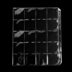 10/20PCS Coin Pocket Pages for 5x5cm(2"x2") Coin Flips Standard 9-Hole Coin Collecting Holders 20 Pockets for Most Sizes Coins