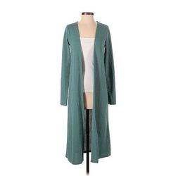 Fashion Nova Cardigan Sweater: Teal - Women's Size Small