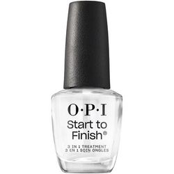 OPI - Nail Essentials Lacca per unghie Start To Finish - 3 in 1 Top Coat 15 ml Bianco unisex