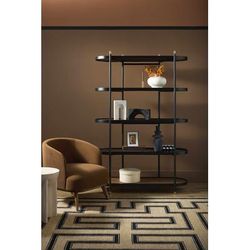 Marmolejo 14"H x 6"W x 6"D Modern Black Vase - Boutique Rugs