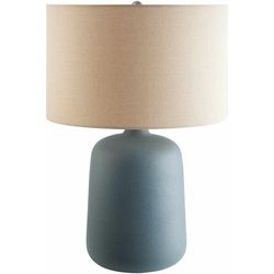 Villegouge 24"H x 15"W x 15"D Cottage Metallic - Nickel/Translucent Table Lamp - Boutique Rugs