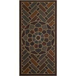Ornamental Grain Door Mat by Mohawk Home in Chestnut