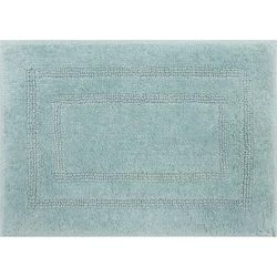 Wide Width Cotton Reversible Bath Rug by Mohawk Home in Glacier (Size 21" W 34" L)