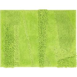 Wide Width Composition Bath Rug by Mohawk Home in Fiesta Lime (Size 27" W 45" L)