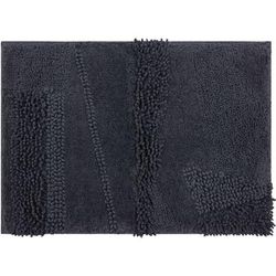 Wide Width Composition Bath Rug by Mohawk Home in Charcoal (Size 21" W 34" L)