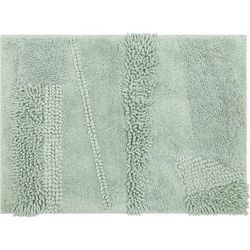 Wide Width Composition Bath Rug by Mohawk Home in Seaglass (Size 24" W 60" L)