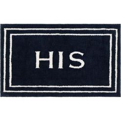 Wide Width His Bath Rug by Mohawk Home in Indigo (Size 24" W 40" L)