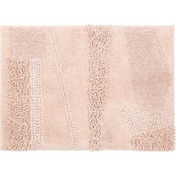 Wide Width Composition Bath Rug by Mohawk Home in Blush (Size 21" W 34" L)