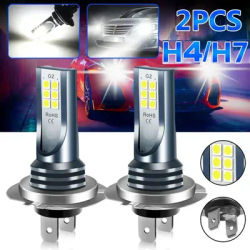 2pcs H4/H7 Kit lampadina per fari a Led lampadine per fendinebbia per auto abbaglianti anabbaglianti