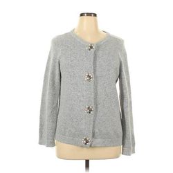 Christopher & Banks Cardigan Sweater: Gray - Women's Size X-Large