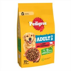 2x12kg Beef & Vegetables Adult Pedigree Vital Protection Dry Dog Food