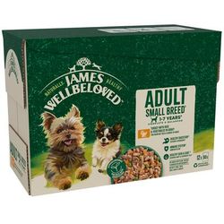 12x90g Adult Small Dog Hypoallergenic Turkey in Gravy James Wellbeloved Dog Pouches