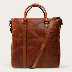 Tecovas Bartlett Grab Handle Tote Bag, Cognac, Bovine