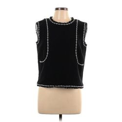 Chanel Sweater Vest: Black Sweaters & Sweatshirts - Women's Size 44