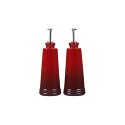 Le Creuset Signature Oil & Vinegar Set Cerise 10oz ST00546000060001