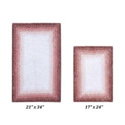 Torrent Bath Mat Rug, (17" X 24" | 21" X 34") by Better Trends in Rose