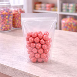 Clear Stand Up Zipper Pouch w/ K Seal 6 3/4" x 3 1/2" x 11 1/4" 100 pack KZBG4