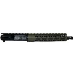 Moriarti Upper Receiver with Flash Hider AR-15 5.56 Nato 10.5 inch Barrel Government Contour Carbine Length 1x7 Twist 1/2X28 Thread M-LOK Handguard A2