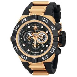 Open Box Invicta Subaqua Swiss Ronda 5050.E Caliber Men's Watch - 50mm Rose Gold Black (AIC-6575)