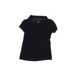 Cat & Jack Short Sleeve Polo Shirt: Black Tops - Kids Girl's Size 4