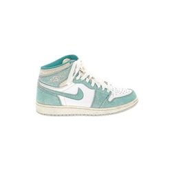 Air Jordan Sneakers: Teal Shoes - Kids Girl's Size 6