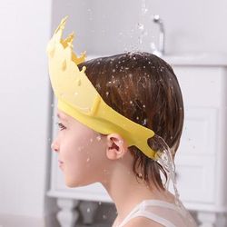TEMU ' Shower Cap With Ear Protection - Waterproof, Adjustable Bath Hat For Safety & - Perfect Gift For Thanksgiving, Halloween, Easter - In Pink, Red, Blue, Yellow