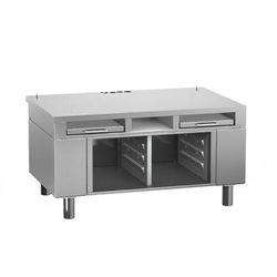 Rational 60.31.326 Stationary Equipment Stand for 2-XS, Open Cabinet Base & Pull Out Shelves