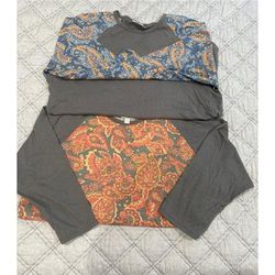 Lularoe Tops | Lularoe Randy 3/4 Sleeve Shirt | Color: Gray | Size: 2x