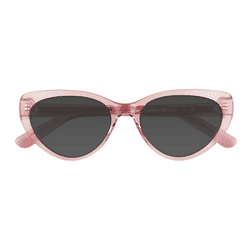 Female s horn Clear Pink Acetate Prescription sunglasses - Eyebuydirect s Dora