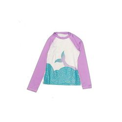 Cat & Jack Rash Guard: Purple Sporting & Activewear - Kids Girl's Size 6