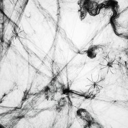 Toile d'araignée déco, noir