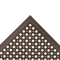NoTrax 562S0035BL Sanitop Grease-Resistant Floor Mat, 3' x 5', 1/2" Thick, Black