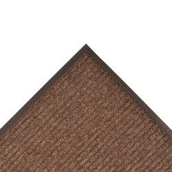 NoTrax 109S0046BR Brush Step Entrance Scraper Floor Mat, 4' x 6', 3/8" Thick, Brown