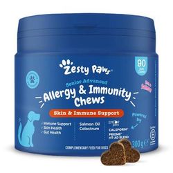 90 Chews Salmon Allergy & Immunity Senior Zesty Paws Dog Supplements