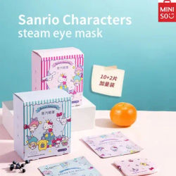 MINISO Sanrio Dream Steam Eye Mask con varie fragranze floreali per alleviare l'affaticamento degli