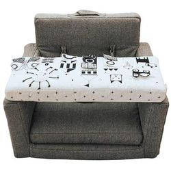 Wonder & Wise Happy Day Square Chair - Black & White