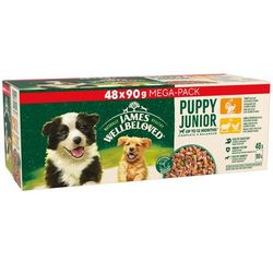 48x90g Puppy Hypoallergenic Turkey, Lamb & Chicken in Gravy James Wellbeloved Wet Dog Food