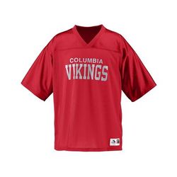 Augusta Sportswear 257 Athletic Stadium Replica Jersey T-Shirt in Red size 3XL