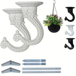 8pcs/ 2sets, Ceiling Hooks For Hanging Plants, 2.2in/1.5in Ceiling Hook, Heavy Duty Hook With Steel Screws Bolts And Toggle Wings For Hanging Plants Ceiling Installation Cavity Wall Fixing