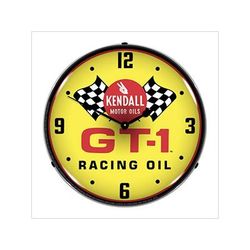 Collectable Sign and Clock Kendall GT-1 Racing Oil Backlit Wall Clock