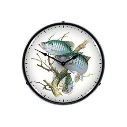 Collectable Sign & Clock Crappies Backlit Wall Clock