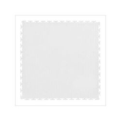 Lock-Tile 7mm White PVC Smooth Tile (50 Pack)