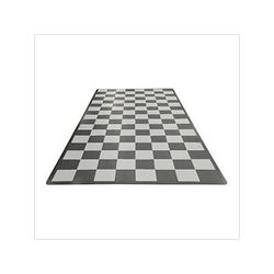 Speedway Tile Single Car Garage Floor Tile Mat / Pad (Grey / Silver / Black)